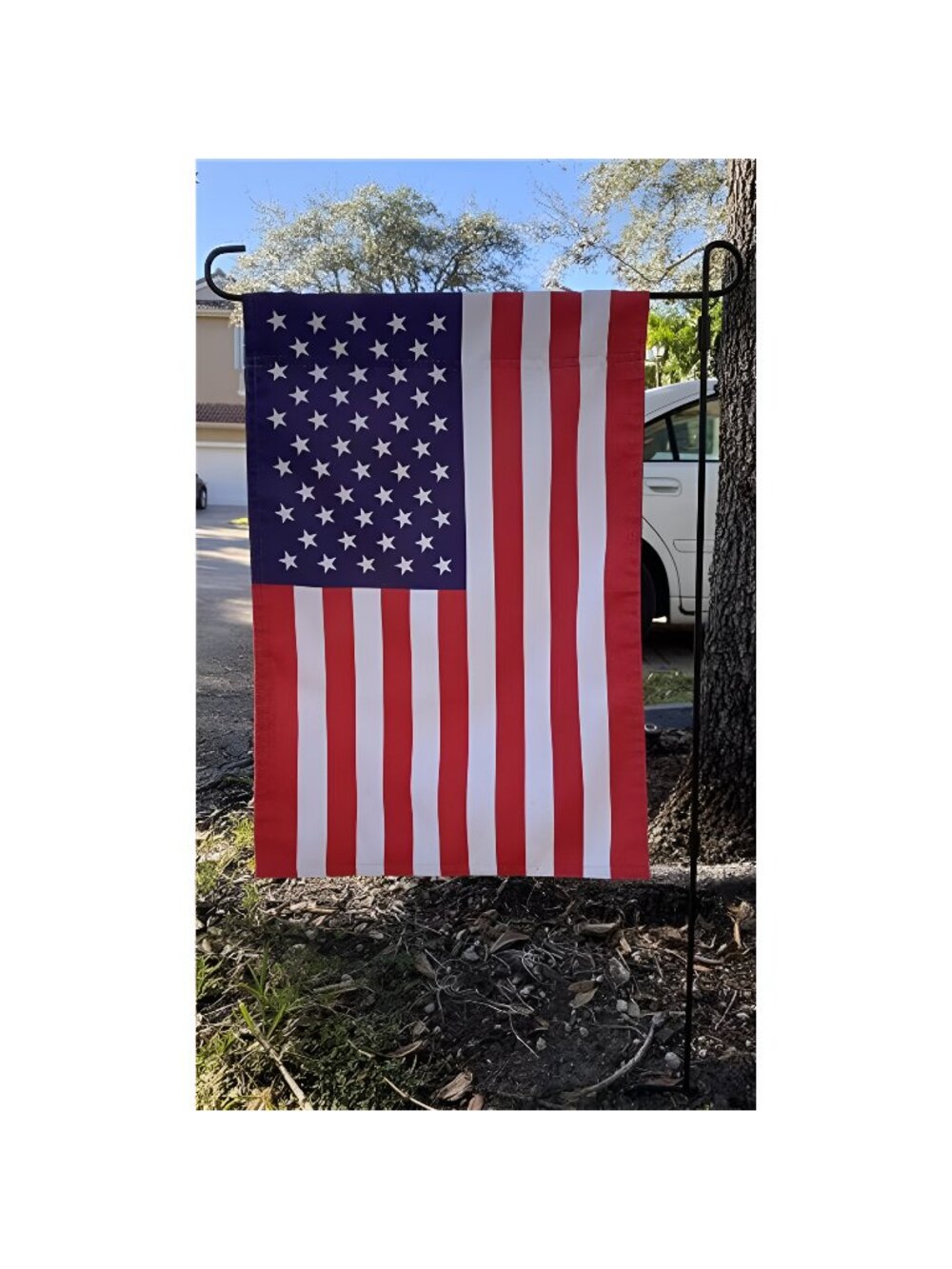 Garden Flag Pole Bracket 3-Piece All Weather Flag Display Holder
